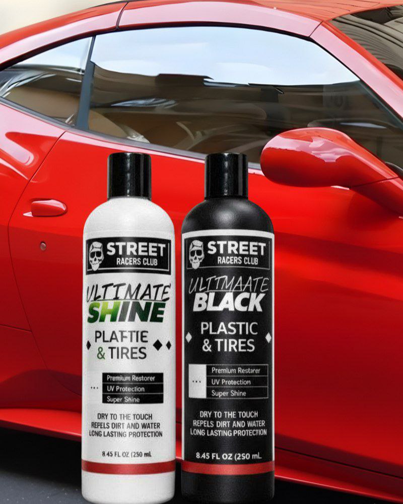 2x 1 Street Racers Club - Restaurador Repelente al agua ( parachoques, llantas, pintura quemada de carro) por $25.99