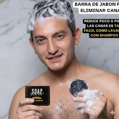 Jabón TonoNatural - Elimina el Cabello Blanco, Restaura el Color Natural y Recupera Tu Juventud