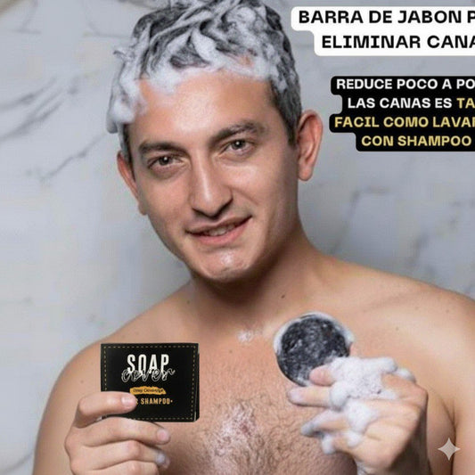 Jabón TonoNatural - Elimina el Cabello Blanco, Restaura el Color Natural y Recupera Tu Juventud