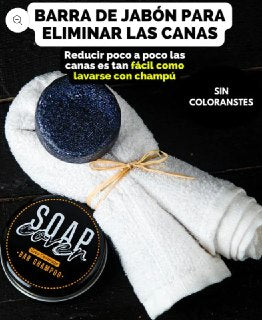 Jabón TonoNatural - Elimina el Cabello Blanco, Restaura el Color Natural y Recupera Tu Juventud