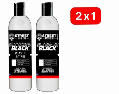 2x 1 Street Racers Club - Restaurador Repelente al agua ( parachoques, llantas, pintura quemada de carro) por $25.99